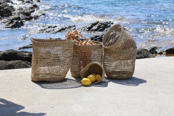 omdwell Handmade Storage Baskets by Seagrass (Set of 5 pcs)