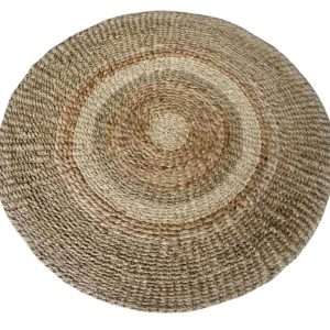 Homdwell Handmade Round Seagrass Carpet (120cm)