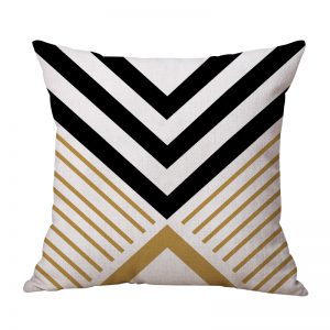 Homdwell Pillowcase Geometric Lines Cotton / Linen (45x45)