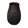 Homdwell Χειροποίητο Βάζο - Φανάρι από Bamboo (23x23x32)